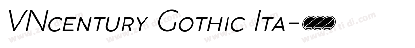 VNcentury Gothic Ita字体转换